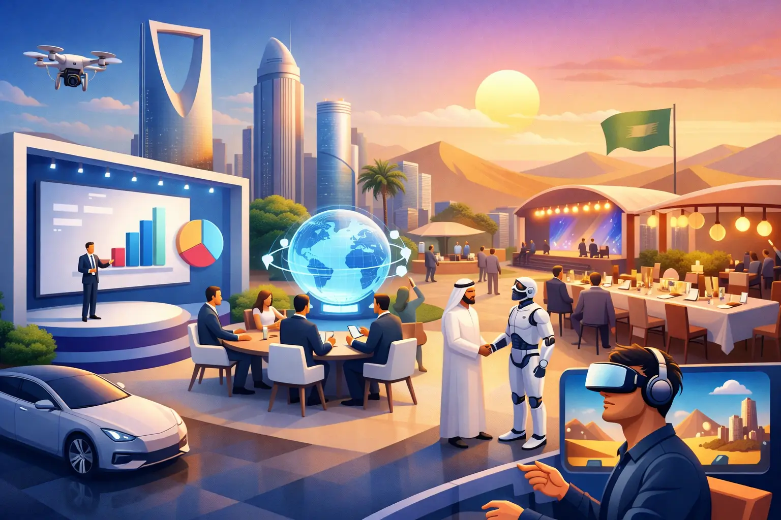 اتجاهات الفعاليات المؤسسية 2026 في السعودية